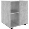 vidaXL Rolkast 60x53x72 cm bewerkt hout betongrijs