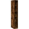 vidaXL Armadio Rovere Fumo 30x50x200 cm in Legno Tecnico, Mobile portaoggetti, Guardaroba, Mobile per Camera da Letto, armadietto portaoggetti