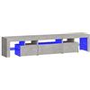 vidaXL Tv-meubel met LED-verlichting 200x36,5x40 cm betongrijs