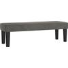 vidaXL Panca Grigio Scuro 100x30x30 cm in Velluto
