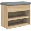 vidaXL Panca Porta Scarpe Rovere Sonoma 62x32x50 cm Legno Multistrato