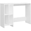 vidaXL Scrivania Bianca 102,5x35x75 cm in Legno Multistrato