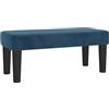 vidaXL Panca Blu Scuro 70x30x30 cm in Velluto