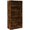 vidaXL Kledingkast 100x50x200 cm bewerkt hout gerookt eikenkleurig