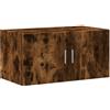 vidaXL Wandkast 80x42,5x40 cm bewerkt hout gerookt eikenkleurig