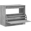 vidaXL Scarpiera Grigio Cemento 80x42x69 cm in Legno Multistrato