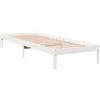 vidaXL Letto Extra Lungo senza Materasso Bianco 90x210 cm in Pino