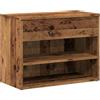 vidaXL Schoenenbank 60x30x45 cm bewerkt hout oud houtkleurig