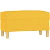 vidaXL Panca Giallo Chiaro 70x35x41 cm in Tessuto