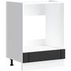 vidaXL Armadio Forno Lucca Nero in Legno Multistrato