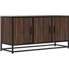 vidaXL Tv-meubel 100x35x50 cm bewerkt hout metaal grijs sonoma eiken