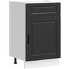 vidaXL Base da Cucina Porto Nero in Legno Multistrato