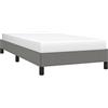 vidaXL Giroletto senza Materasso Grigio Scuro 80x200 cm Tessuto