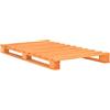 vidaXL Bedframe pallet massief grenenhout bruin 90x200 cm