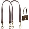 Dtoterul Manici per Borsa in Pu 2 Pezzi Borsa in Pu Maniglia Marrone Tracolla Borsa Cinghie di Ricambio Maniglia Tracolla Borsa Manici Borsa Pu Tracolle in Pu Cinghia Spalla Borsa Manici