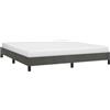 vidaXL Giroletto senza Materasso Grigio Scuro 180x200 cm Velluto