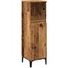 vidaXL Armadietto da Bagno Legno Antico 30x30x100 cm in Truciolato