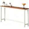 yurstcggh Tavolo Consolle Ingresso 140cm Marrone Mensola Dietro Divano,Tavolo d'ingresso per Corridoio,Consolle Sottile,utilizzabile come scaffale espositivo per il soggiorno,libreria per bambini o comodino