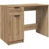 vidaXL Bureau 100x50x75 cm bewerkt hout artisanaal eikenkleur