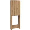 vidaXL Mobile per Lavatrice Rovere Artigianale 64x25,5x190 cm