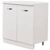 Shally Dogan Mobile Base per Cucina, Mobiletto con Struttura in Legno Robusta e Resistente (Doppia Anta)