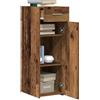 vidaXL Credenza con cassetto Legno vecchio 30 x 42,5 x 93 cm