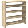 vidaXL Scarpiera Rovere Sonoma 80x25x81 cm in Legno Multistrato