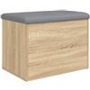 vidaXL Panca Contenitore Rovere Sonoma 62x42x45 cm Legno Agglomerato