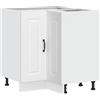vidaXL Mobile Base ad Angolo Cucina Kalmar Bianco in Legno Multistrato