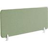 Beliani Pannello Divisorio Fonoassorbente per scrivania in PET verde 160 x 40 cm