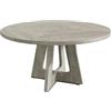 Salutmeuble Tavolo rotondo da pranzo per 6 persone, larghezza 120 cm, tavolo rotondo in legno in stile agricoltore con gambe robuste per sala da pranzo o soggiorno (senza sedie) - grigio