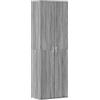 vidaXL Credenza Grigio Sonoma 60x35x180 cm in Legno Multistrato