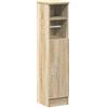 vidaXL Mobile da Bagno con Portarotolo Rovere Sonoma 20,5x22x90 cm