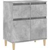 vidaXL Credenza Grigio Cemento 60x35x70 cm in Legno Multistrato