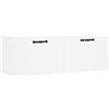 vidaXL Mobile a Parete Bianco 100x36,5x35 cm in Legno Multistrato