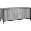 vidaXL Tv-meubel 102x35x45 cm bewerkt hout grijs sonoma eikenkleurig
