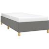 vidaXL Bedframe zonder matras 90x190 cm stof donkergrijs