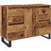 vidaXL Mobile da Bagno Legno Antico 80x33x60 cm in Truciolato
