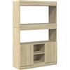 vidaXL Credenza Rovere Sonoma 92x33x140 cm in Legno Multistrato