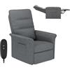 FLEXISPOT Poltrona da Relax Elettrica(82 x 77 x 104 cm) con schienale regolabile, reclinabile da 105 ° a 155 °, poltrona reclinabile, divano relax ergonomico, poltrona per camera da letto e soggiorno
