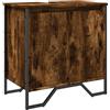 vidaXL Mobile Lavabo Bagno Rovere Fumo 60x35x60 cm Legno Multistrato