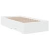 vidaXL Giroletto con Cassetti Bianco 90x190 cm in Legno Multistrato
