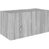 vidaXL Hangkast 80x39x40 cm bewerkt hout grijs sonoma eikenkleurig