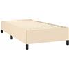 vidaXL Giroletto senza Materasso Crema 80x200 cm in Tessuto