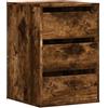 vidaXL Cassettiera Angolare Rovere Fumo 40x41x58cm Legno Multistrato