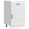 vidaXL Base da Cucina Lucca Bianco in Legno Multistrato