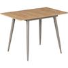 Vicco tavolo da pranzo allungabile Beaver Rovere dorato/Grigio 80-110x70 cm
