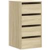 vidaXL Cassettiera Angolare Rovere Sonoma 40x41x76cm Legno Multistrato