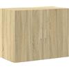 vidaXL Mobile a Parete Rovere Sonoma 80x42,5x64 cm Legno Multistrato