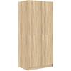 vidaXL Armadio Rovere Sonoma 80x50x180 cm in Legno Multistrato